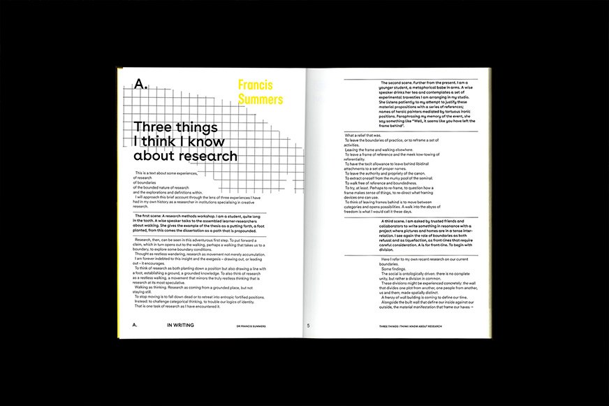 A spread of the catalogue showing a mix of content with line graphic and text.
