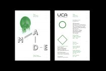 The front & reverse of the invite for the UCA MA Show 2012